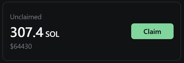 Day 86 of not claiming my GMGN referral rewards until it reaches $100,000

Current: 307.4 SOL
Value: $64,430
Goal: $100,000

t.me/gmgnaibot?star…