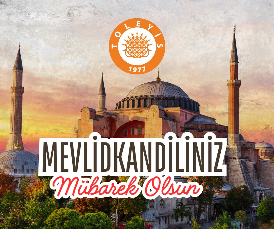Milletimizin ve İslam âleminin Mevlid Kandili’ni tebrik eder, ülkemize ve tüm insanlığa barış, huzur ve bereket getirmesini dileriz.

Mevlid Kandilimiz Mübarek Olsun

TOLEYİS

#MevlidKandili