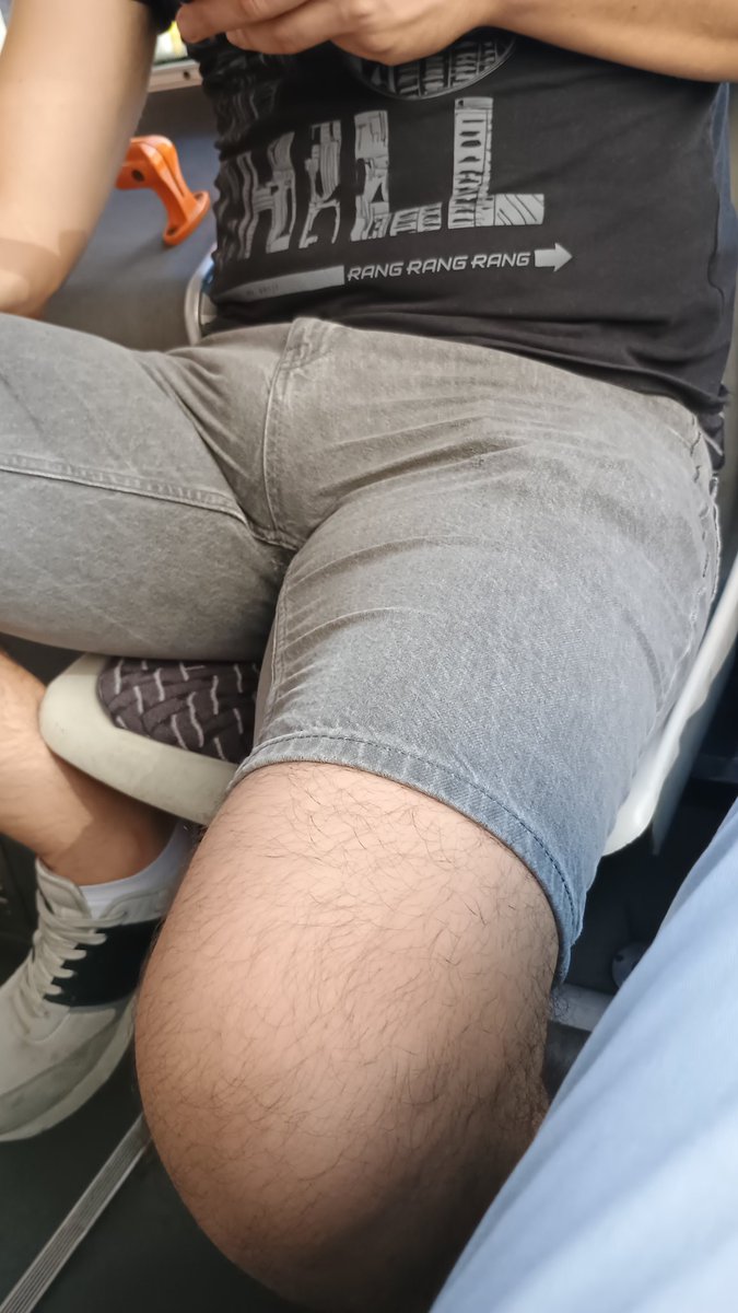 The charm of public transport. What a view!
