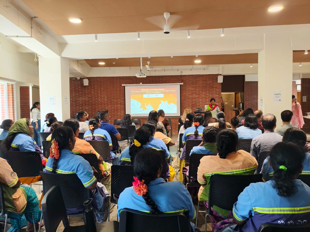 AusCGBengaluru's tweet image. Vice Consul Harriet joined @Hasiru_Dala &amp;amp; HeatWatch for the launch of their report ‘Impact of Rising Heat on Waste Workers In Bengaluru’ funded through our #DirectAidProgram. This study has collated recommendations to address heat stress issues faced by frontline workers.