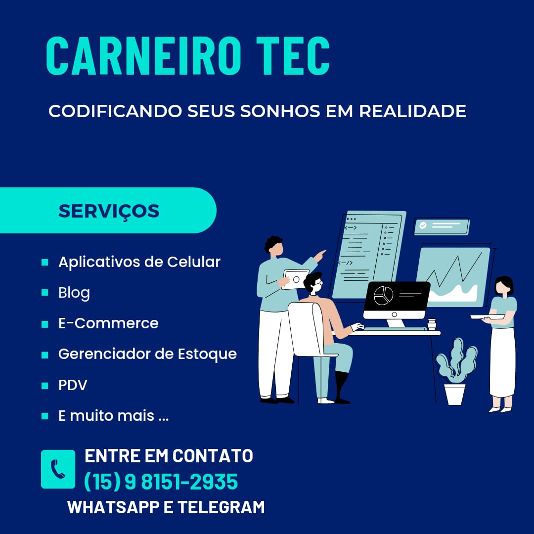 Entre em contato conosco!

#app #blog #ia #mobile #wms #erp #pdv #frontend #backend #api #desktop #web #site