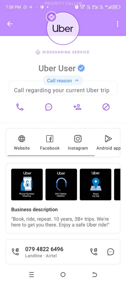 🚨  Uber  Fraud  Alert! सावधान रहें।  🚨

मैंने रोज़ की तरह Uber Bike बुक की – #App पर हिन्दू नाम और अलग बाइक नंबर दिखा रहा था।
लेकिन पिकअप पर जो व्यक्ति आया उसका नाम ___M___ था और बाइक नंबर भी मैच नहीं कर रहा था (UP 87 U 4090)।

जब मैंने उनसे पूछा तो उन्होंने कहा – "आपको क्या