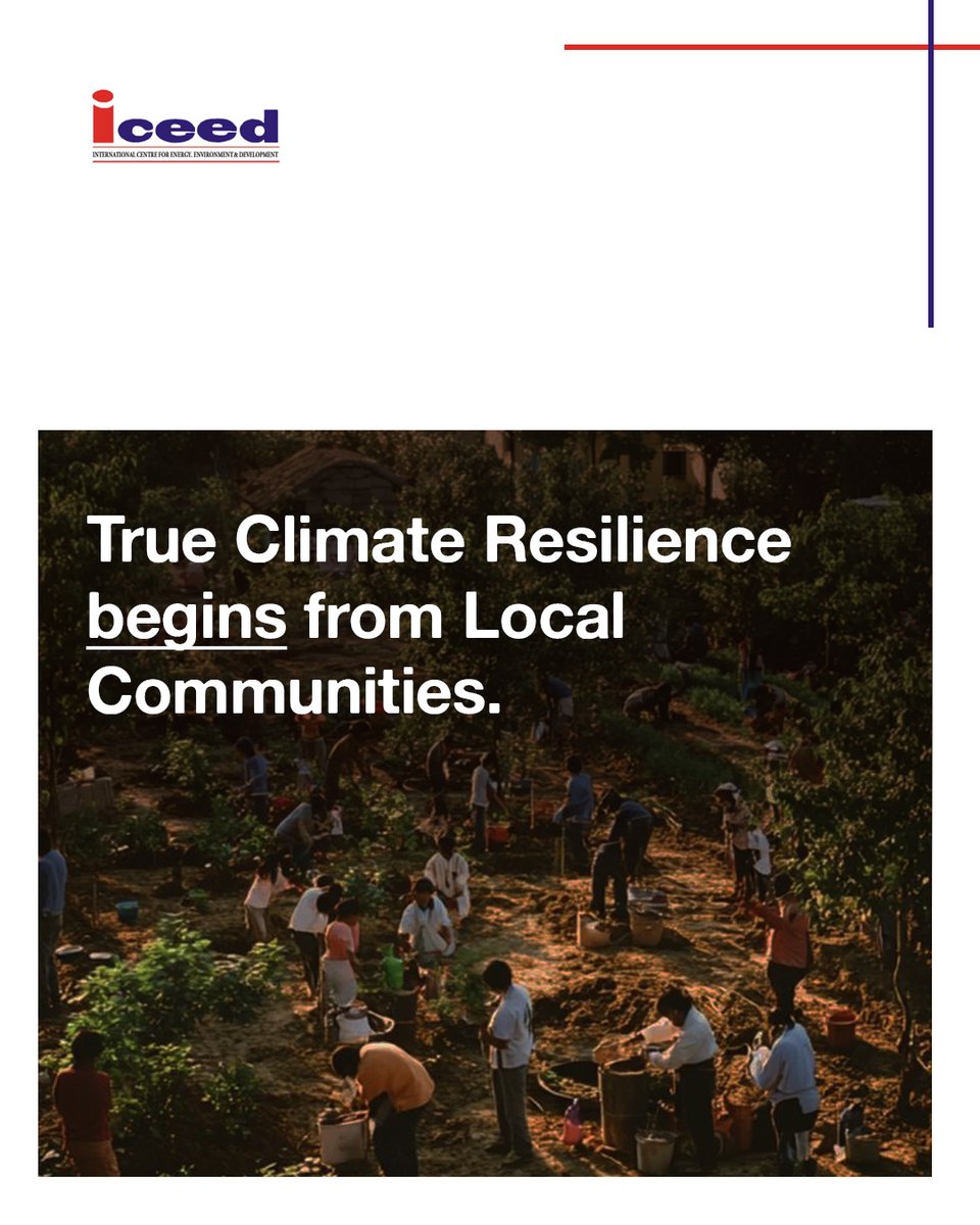 Climate resilience isn't built in boardrooms with slide decks. It's built in neighborhoods with shovels, shared meals, and community plans.

This isn't to dismiss top-down action. But we must recognize that the foundation is, and always will be, local.

 #ClimateAction