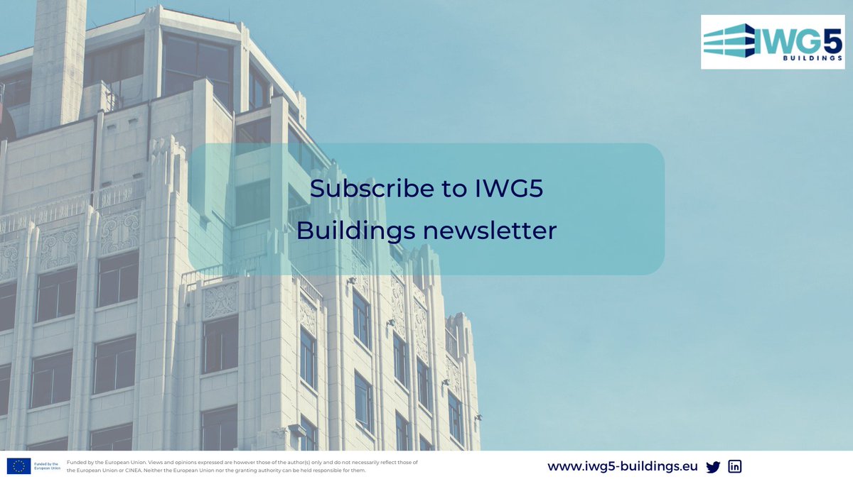 📨 You can now read the August issue of the #IWG5Buildings newsletter, bringing news on EU policy developments, recent calls and perspectives from the #construction industry 👉 mailchi.mp/61189119d807/i…