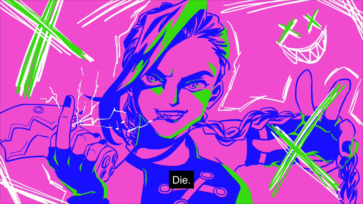 a_ether_17's tweet image. Doodling at work after rewatching Arcane season 1 last night. The story got even more relatable after everything that happened lately in my country
#ResetIndonesia