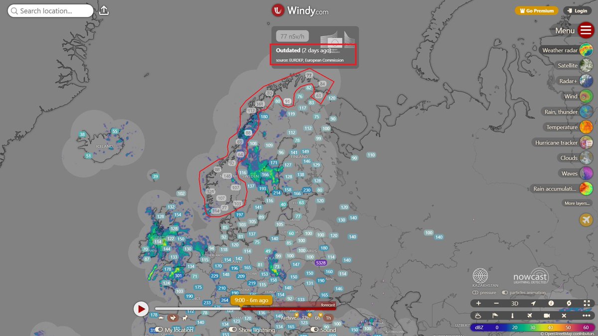 giammaiot2's tweet image. ReMON: RADIOACTIVITY ENVIRONMENTAL MONITORING

EURDEP: EUropean Radiological Data Exchange Platform

It seems that the whole area of NORWAY is no longer transmitting datas from the sensors/probes (Geiger counters) to the EURDEP network / Radioactivity Enviromental Monitoring.