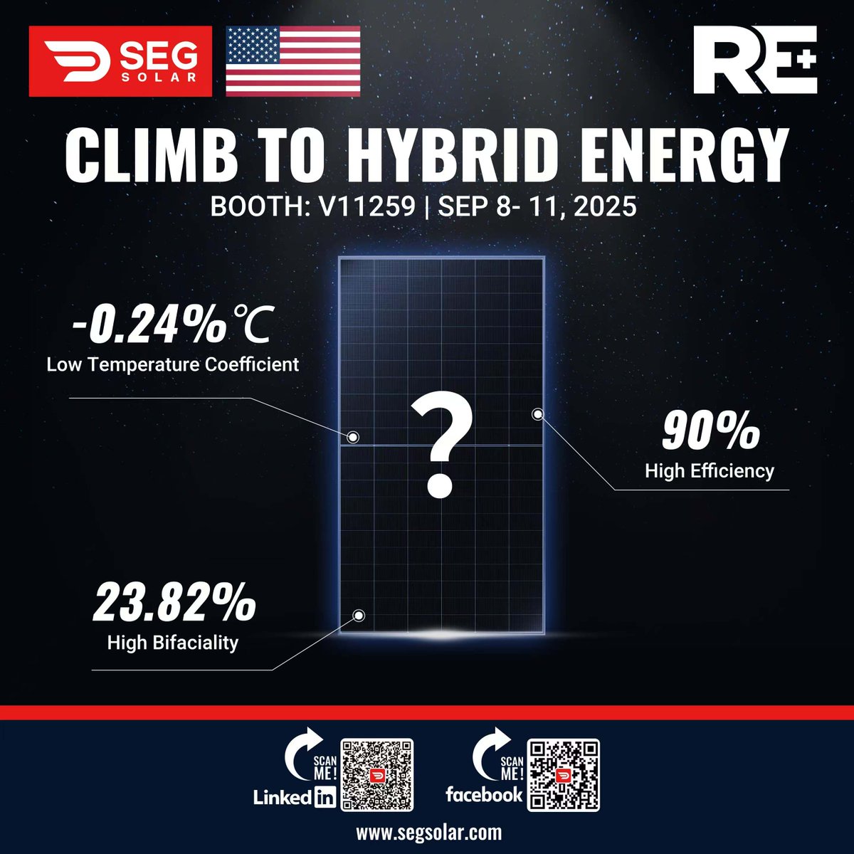 🚀 Exciting News from SEG Solar! 🌞
We’re thrilled to unveil a game-changing innovation designed to redefine solar efficiency and performance!
Introducing our next-generation solar module, engineered for maximum energy yield in even the harshest conditions: