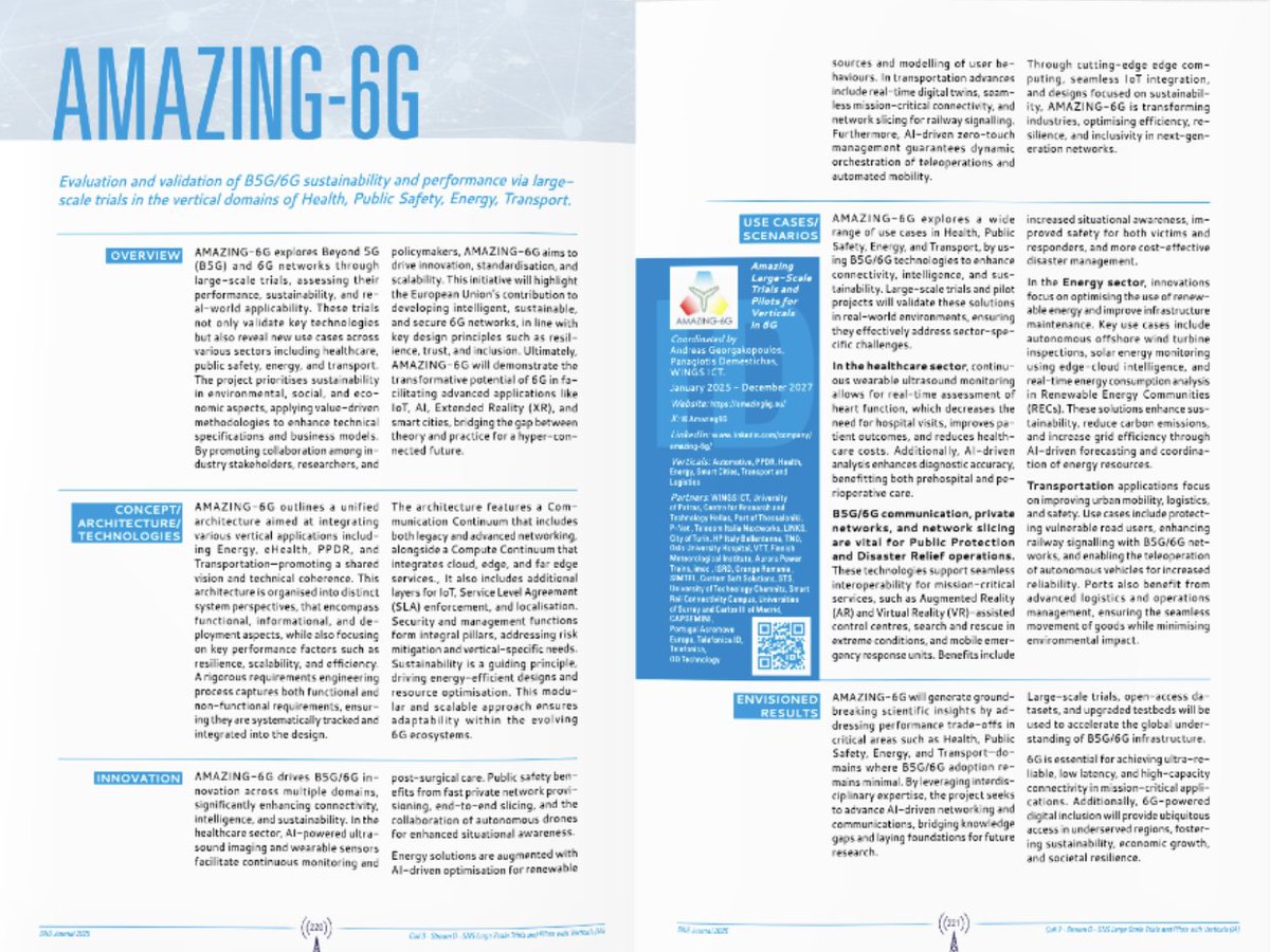 AMAZING6G - Amazing Large-Scale Trials and Pilots tweet media