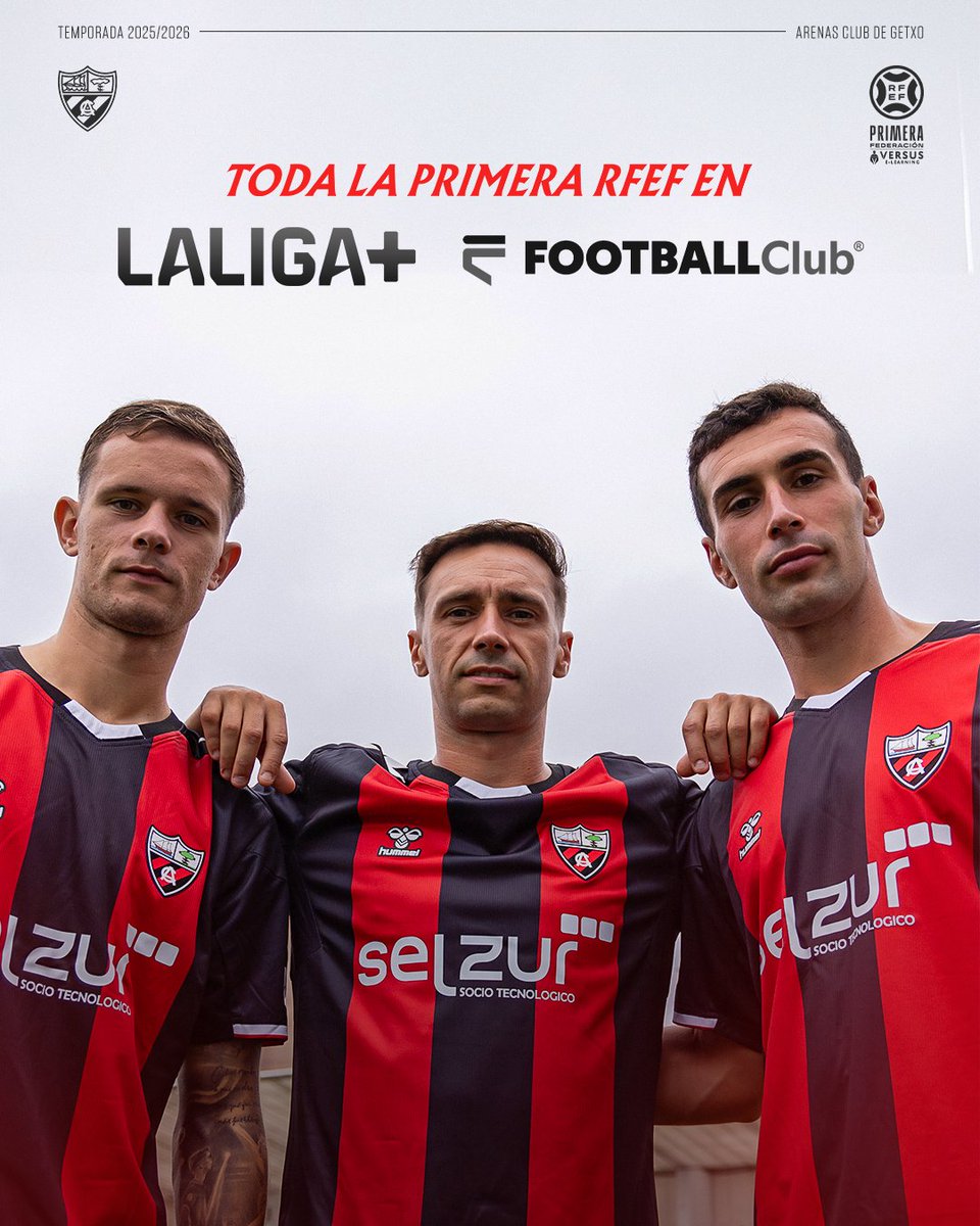 PROMOCIÓN! ⚠️ Descuento de más del 50% para disfrutar de toda la Primera RFEF en <a href="/LaLigaPlus/">LALIGA+</a> y <a href="/FootballClub/">FootballClub</a>.

🟥 Plan Plus Total: 75€
⬛️ Plan Primera Federación: 65€

🔗 Detalles de la oferta en la web:
arenasclub.com/oferta-televis…

#ArenasClub #AupaHistorico
#Getxo #GetxoKirolak