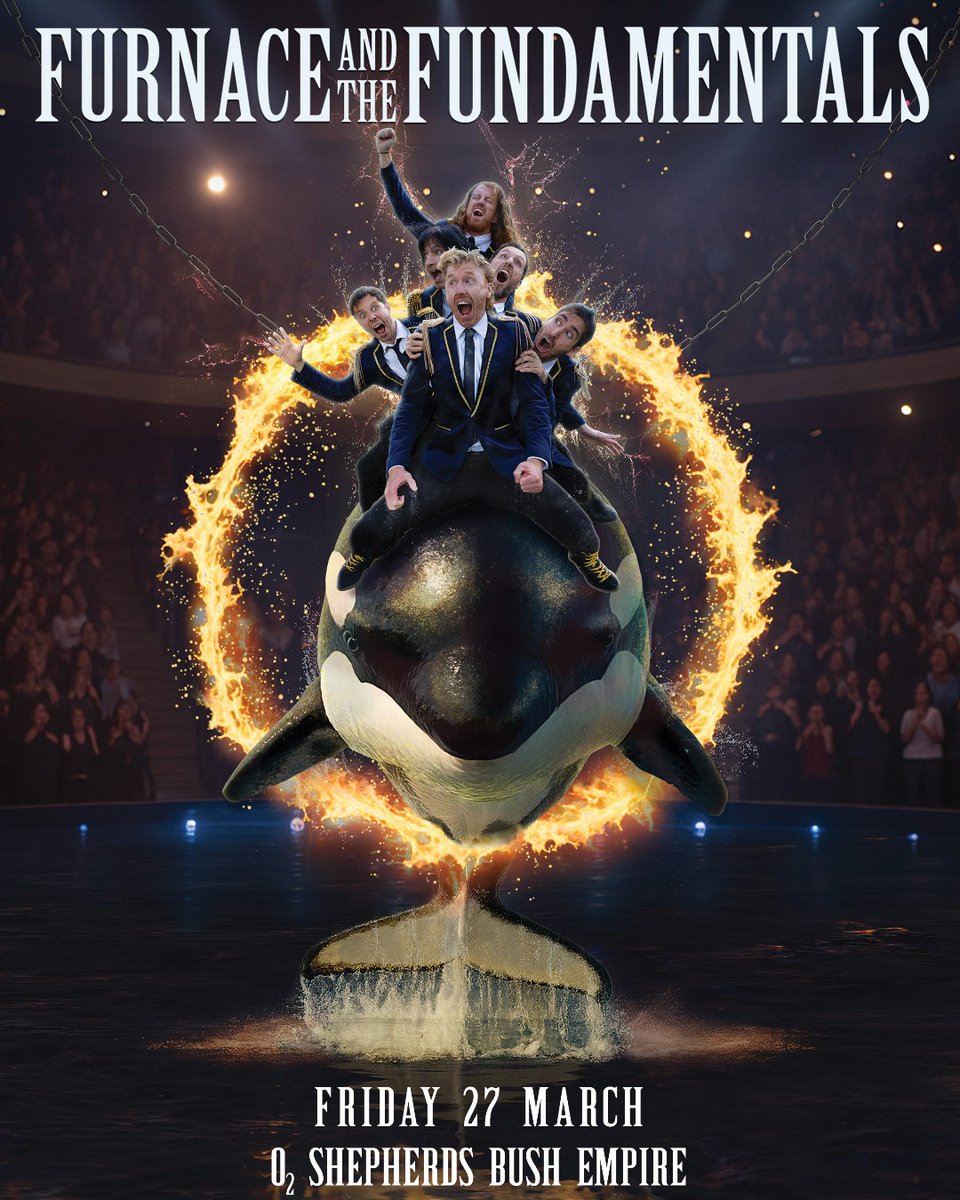O2 Shepherd's Bush Empire (@o2sbe) on Twitter photo Australian party legends <a href="/furnamentals/">Furnace and the Fundamentals</a> return for one massive show here on Fri 27 Mar. Expect a show full of party mayhem and a staggering repertoire of non-stop anthems.
Priority Tickets are on sale now. Head to #O2Priority 👉 amg-venues.com/WFZ350WQast #FurnaceAndTheFundamentals Australian party legends <a href="/furnamentals/">Furnace and the Fundamentals</a> return for one massive show here on Fri 27 Mar. Expect a show full of party mayhem and a staggering repertoire of non-stop anthems.
Priority Tickets are on sale now. Head to #O2Priority 👉 amg-venues.com/WFZ350WQast #FurnaceAndTheFundamentals