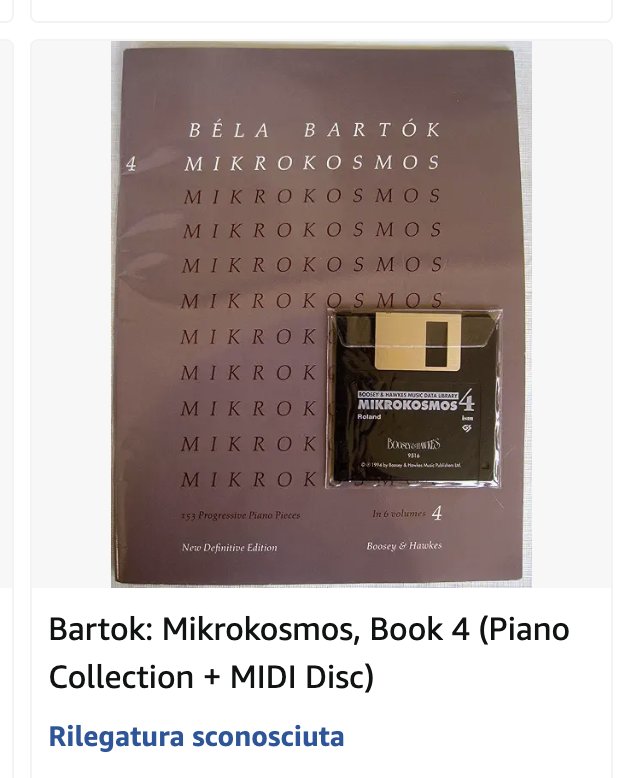 Edizioni con aggiornamento. 💾
PS. Viva Bartók sempre.

#piano #music