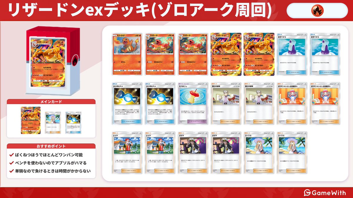 攻略班で検証したゾロアークイベントの エキスパート周回用デッキです