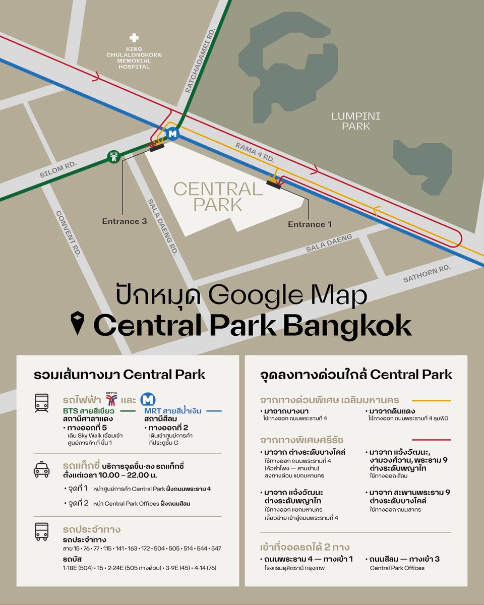 มัดรวมวิธีการเดินทางมา Central Park แนะนำมา BTS / MRT สะดวกที่สุด พร้อมเปิดให้บริการวันแรก 4 ก.ย. นี้

​ศูนย์การค้า Central Park พร้อมเปิดให้บริการวันแรก ในวันพฤหัสบดีที่ 4 กันยายน นี้ ตั้งแต่เวลา 10.49 เป็นต้นไป และเปิดให้บริการทุกวัน ตั้งแต่เวลา 10.00-22.00 น.
1. รวมเส้นทางมา