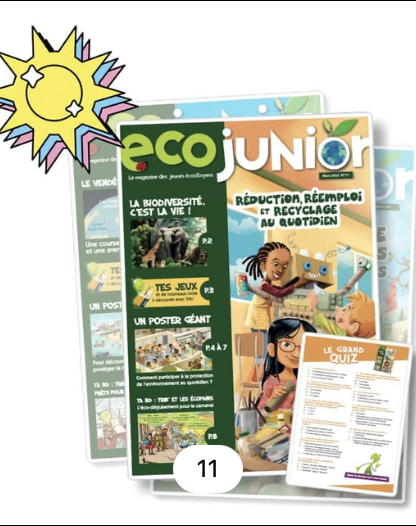 Citéo c'est un magazine sur le développement durable 3 fois l'année dans votre classe et en 28 exemplaires et c'est GRATUIT v2.citeo.com/magazine-ecoju…