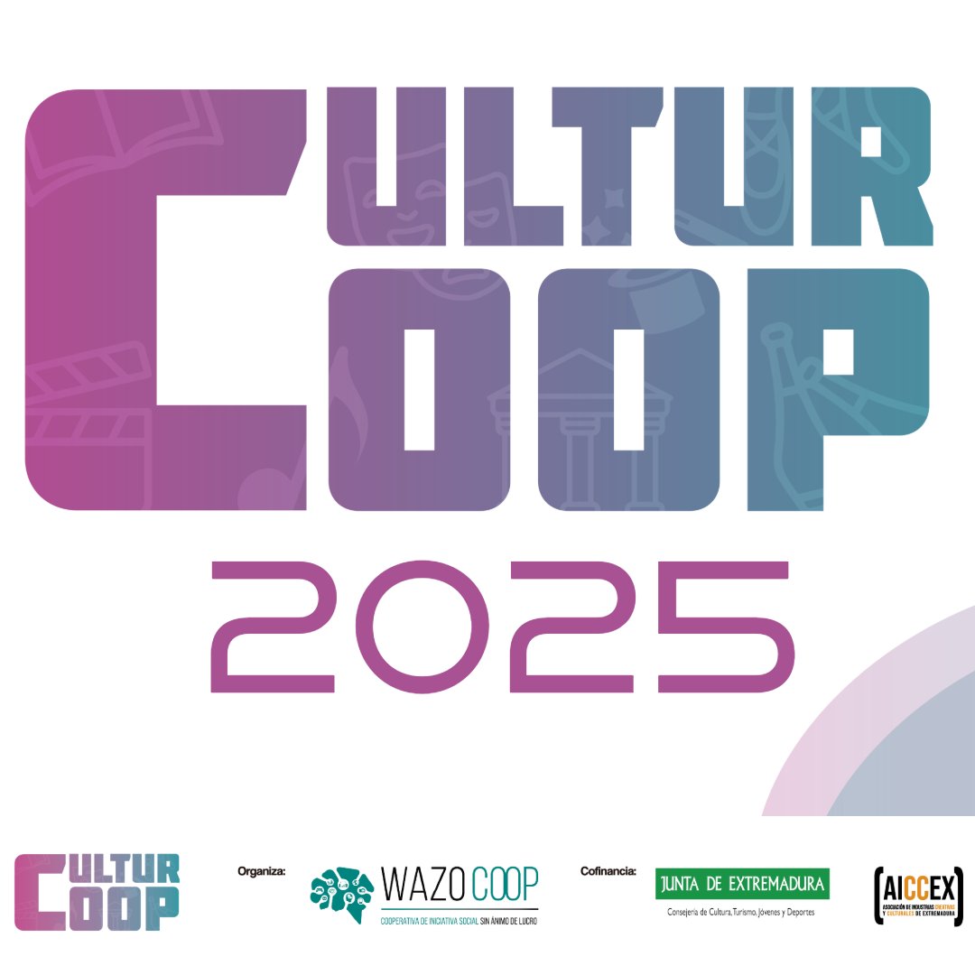 🎭 Cultur Coop 2025 arranca! <a href="/Wazo_Coop/">WAZO Coop</a>  desarrollará la 5ª edición en 6 municipios extremeños: talleres de patrimonio, música, fotografía, literatura, cine y moda. Activando el ecosistema cultural rural 🌱 #EconomíaSocial #CulturaRural #Extremadura