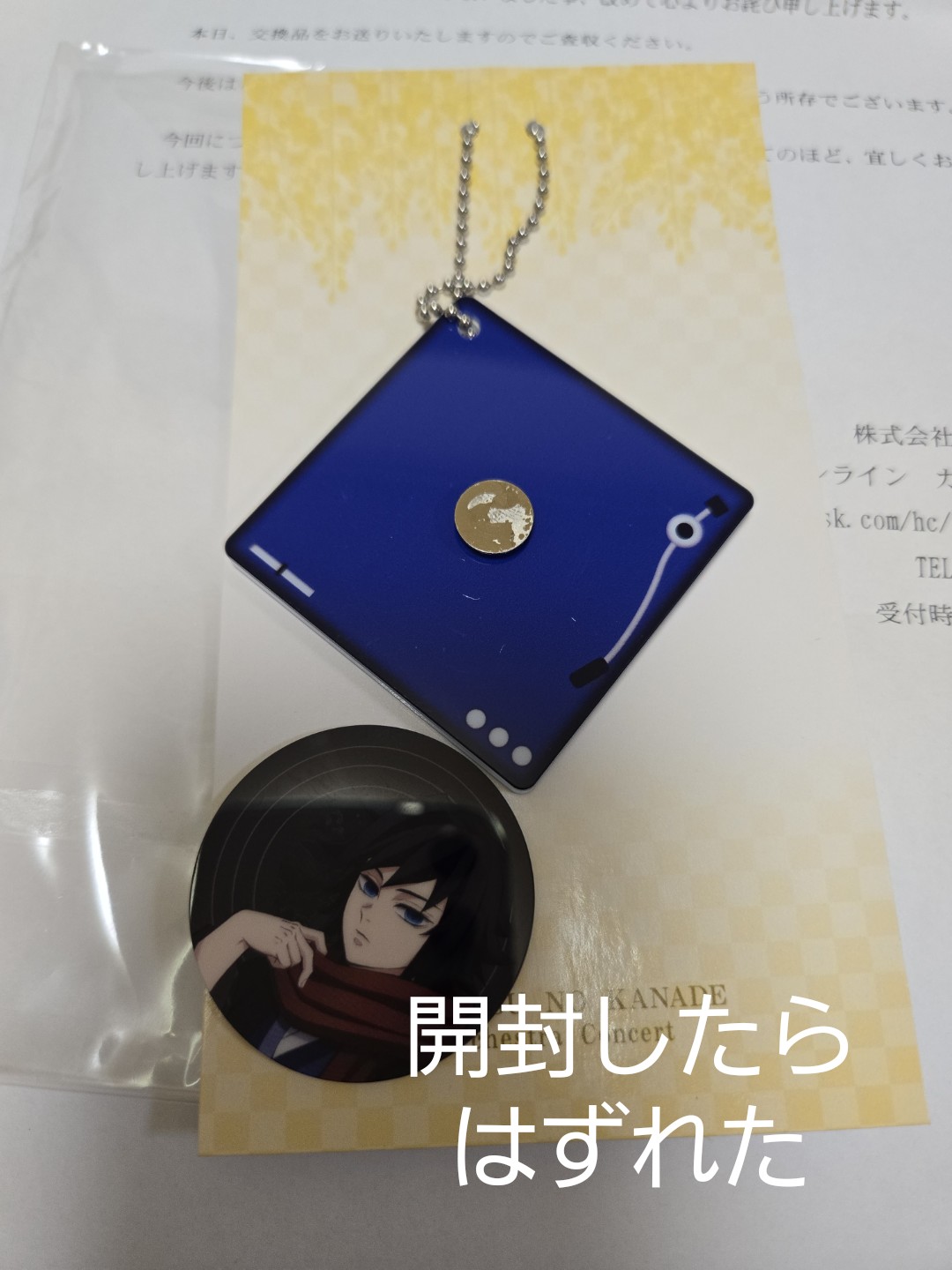 鬼滅の刃　冨岡義勇　鬼滅の奏宴　アクスタ　アクキー　レコード型チャーム　4点 鬼滅の奏宴 in 横浜 レコードプレイヤー型アクリルチャーム（全9種）