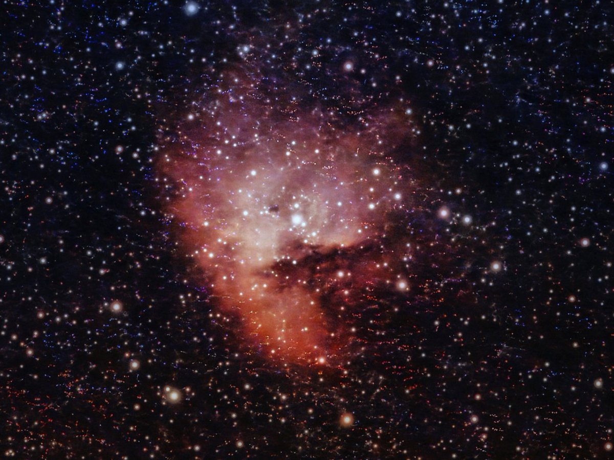 Peter Lewis (@peterlewis55) on Twitter photo The Pacman Nebula. An emission nebula in the constellation Cassiopeia. It is named for its resemblance to the classic 1980s video game character. <a href="/StormHour/">#StormHour</a> <a href="/ThePhotoHour/">#ThePhotoHour</a> #Dwarf3 #astronomy #astrophotography The Pacman Nebula. An emission nebula in the constellation Cassiopeia. It is named for its resemblance to the classic 1980s video game character. <a href="/StormHour/">#StormHour</a> <a href="/ThePhotoHour/">#ThePhotoHour</a> #Dwarf3 #astronomy #astrophotography