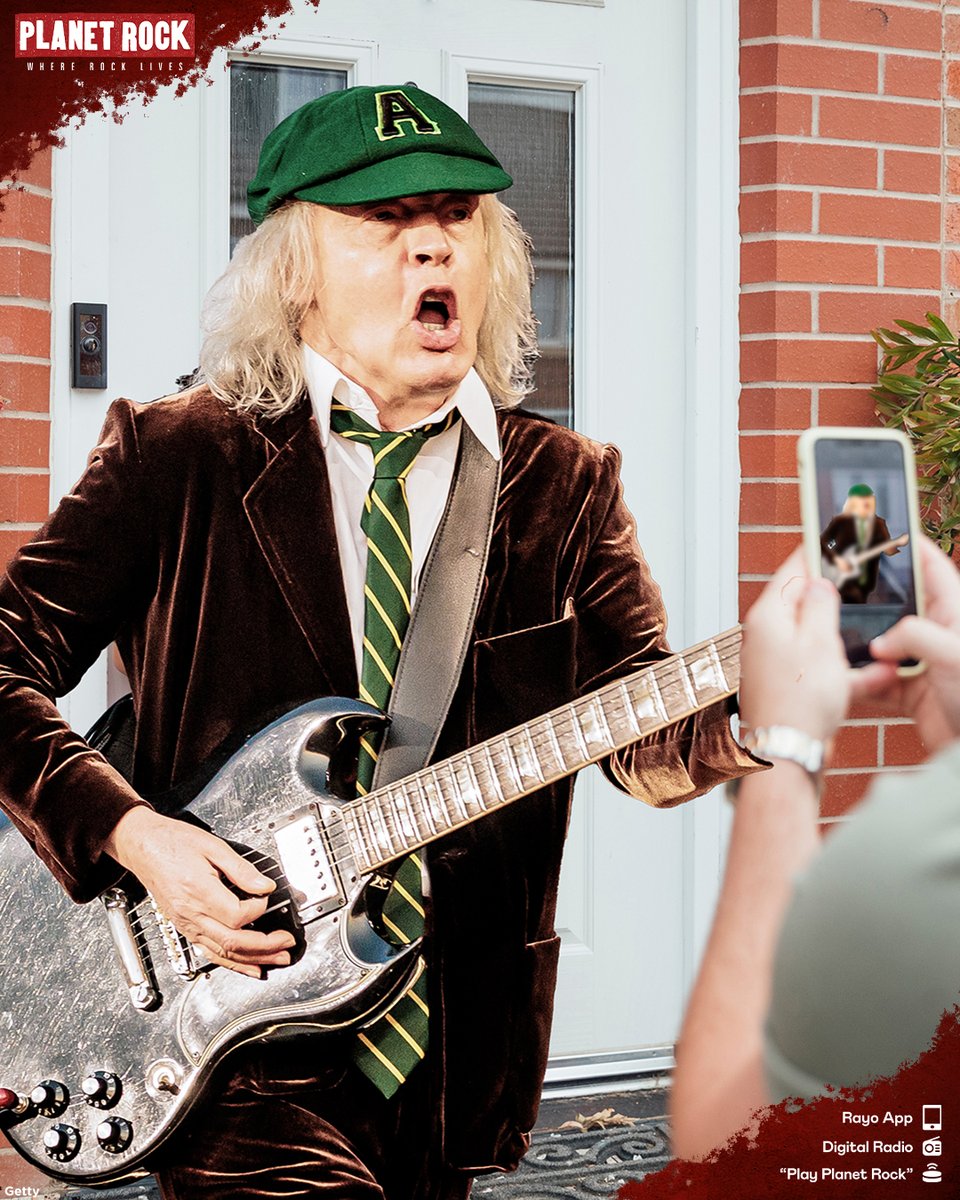 Everyone at Planet Rock wishes AC/DC's Angus Young the very best at his first day back at school #soproud