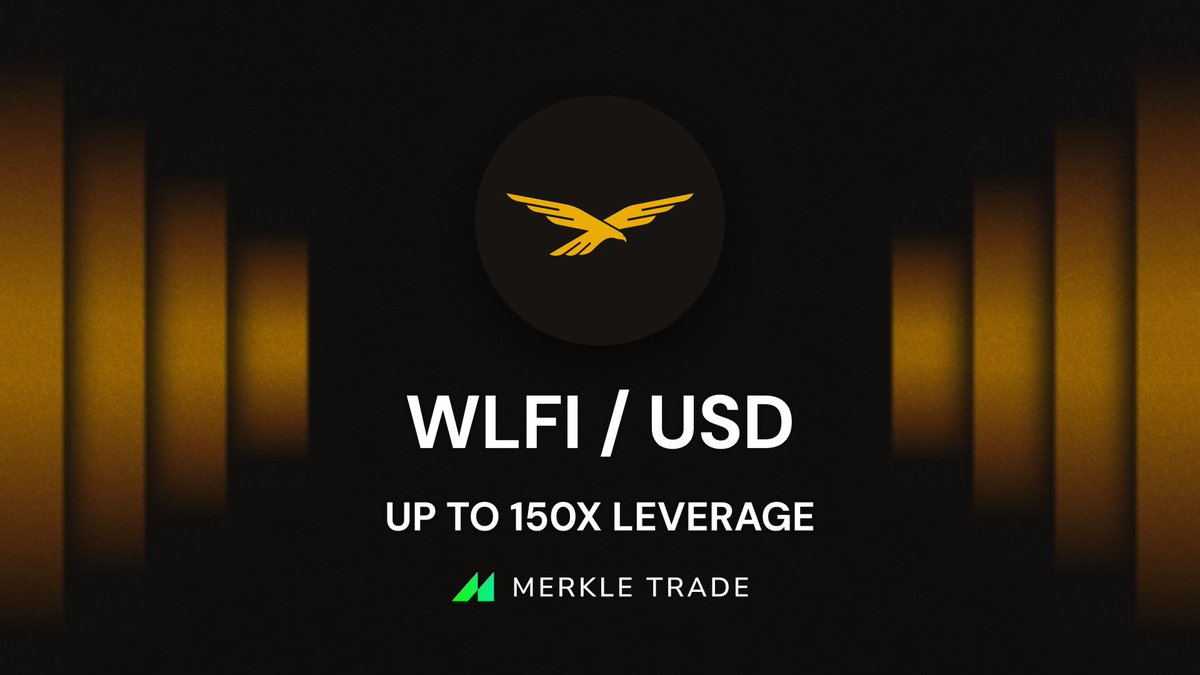You asked, we delivered!

$WLFI <a href="/worldlibertyfi/">WLFI</a> is now on Merkle with up to 150x leverage.

Start with just $2, earn rewards on every trade.