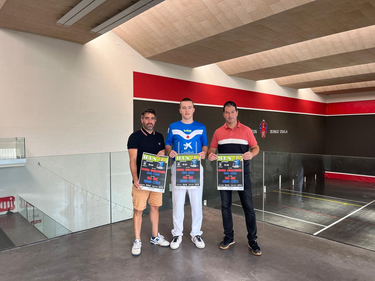 👏🏼 Zorionak, Unai Amiano! <a href="/baikopilota/">Baiko Pilota</a> 

⚾ Irundar gazteak profesionaletan debuta egingo du irailaren 19an Uranzu frontoian ospatuko den pilota jaialdian. 

📎 Irakurri albistea osorik hemen: irun.org/eu/berriak/uda…