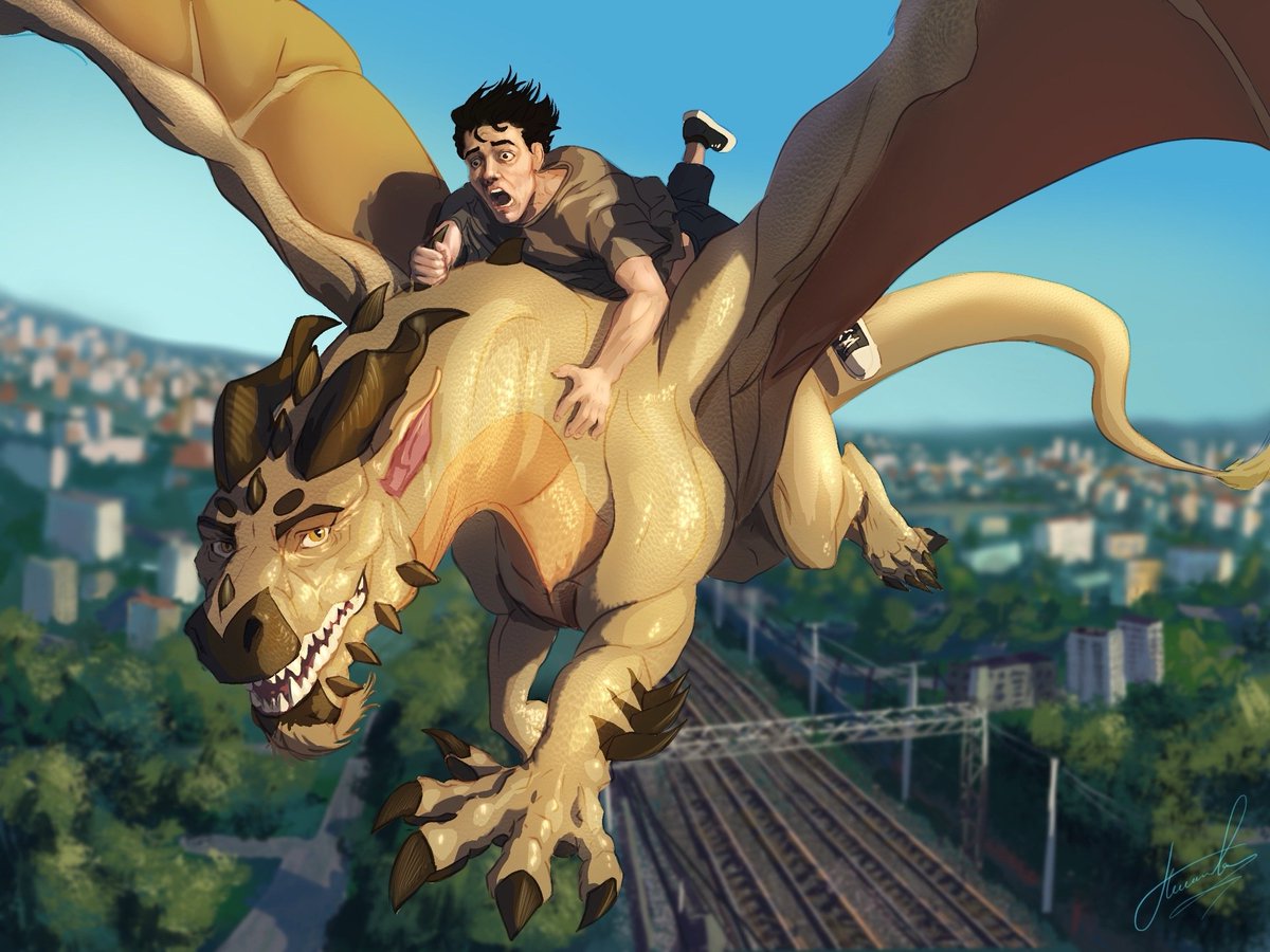 A little gift for my friend — inspired by his story of flying a dragon for the first time.