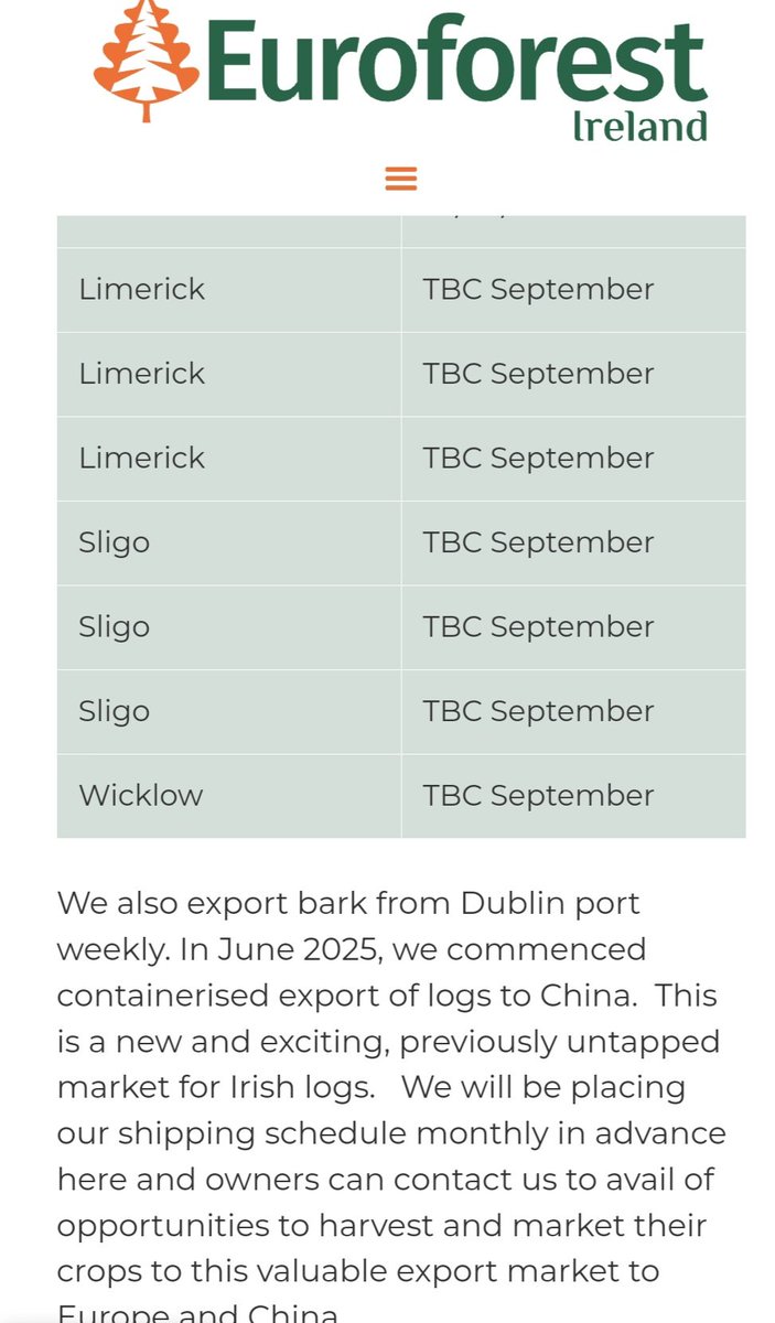 SaveLeitrim's tweet image. This is what we know of the circular economy in the forest industry in the North West. A container of logs leaving a plantation in #Leitrim Monday, an exporter of logs excited to be sending containers to China out of Sligo port and Chinese plywood on a lorry in Sligo Town today?
