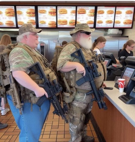 <a href="/davematt88/">Dave Matt</a> Security detail breaks for lunch ... 😎