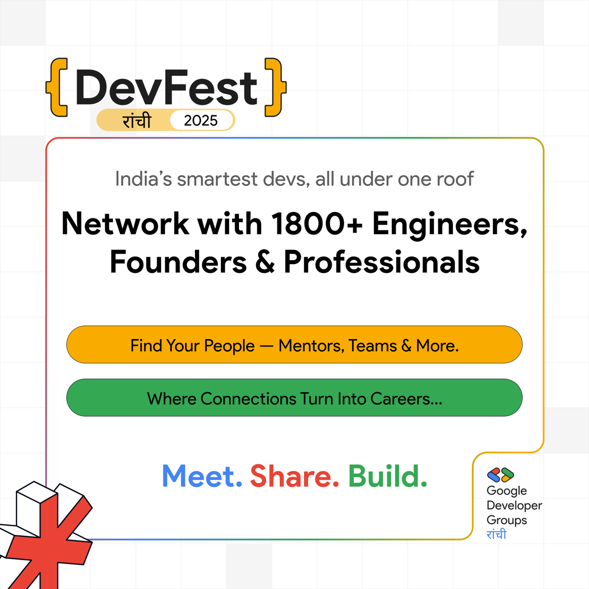 gdgrnc's tweet photo. #devfestrnc #GDGRanchi #gdgrnc #devfest #devfest2k25
#goodies #Developer
@gdgrnc @GDGIndia @GoogleIndia https://t.co/HZTs5J2oHW