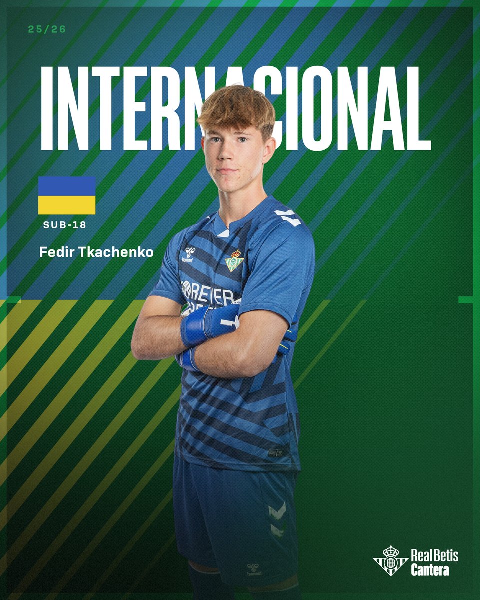 📋🌍 INTERNACIONALES | Fedir Tkachenko, citado por la Selección de Ucrania sub-18 🇺🇦🙌

➡️ realbetisbalompie.es/noticias/cante…

#CanteraBetis
