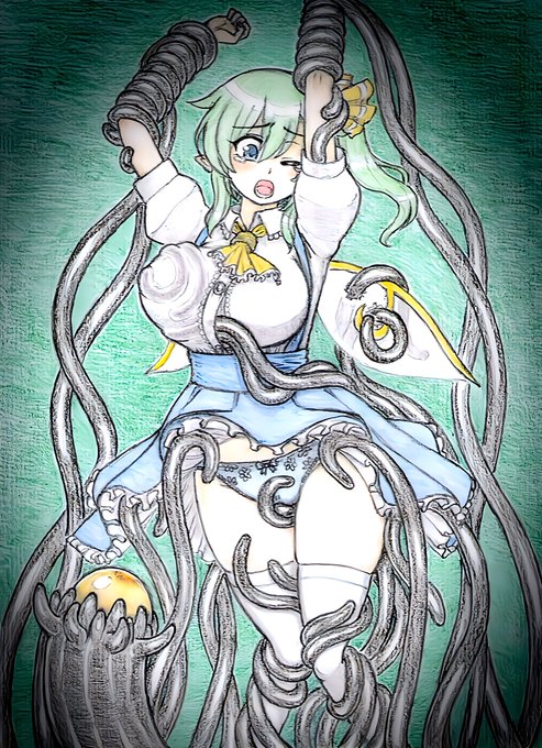 触手姦を描く時はね、触手の一本一本を『自分の手指』だと思って描くんだよ。そうするとね、ねっとりといやらしく絡みつく『意思ある触手』が描けるんだ。背景の触手も、ただの賑やかしじゃない、後に起こる事を想像させる『意思』があった方が楽しいじゃないか。 