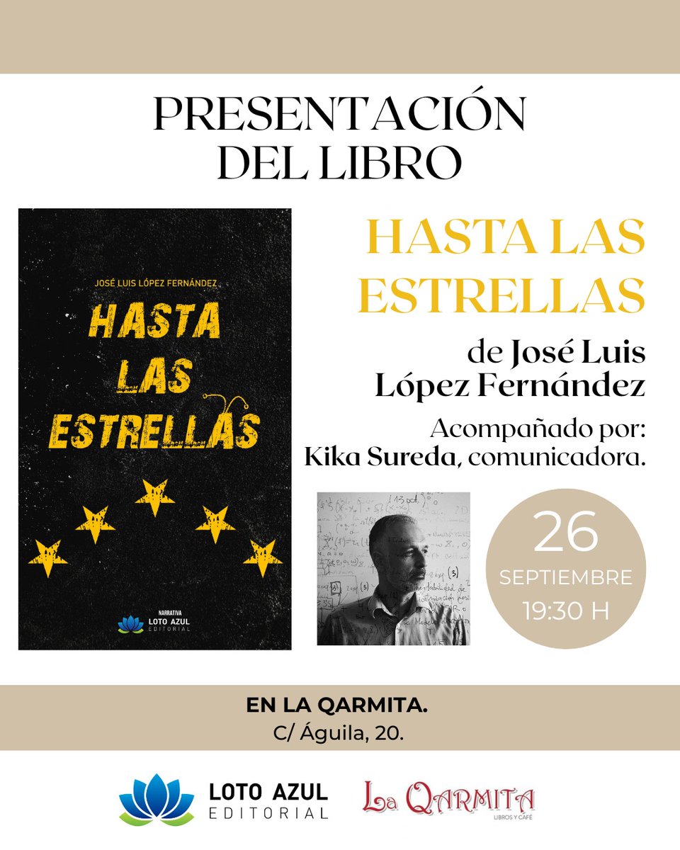 Gentes de este u otro planeta que andéis por Granada el 26 sept. y tengáis ganas de pasar un buen rato con <a href="/suredaadrover/">Kika</a> y este humilde terrícola, sed bienvenidas a <a href="/LaQarmita/">LaQarmita</a>, donde podréis dejaros llevar por la magia de los libros y el piscolabis hasta las estrellas y vuelta