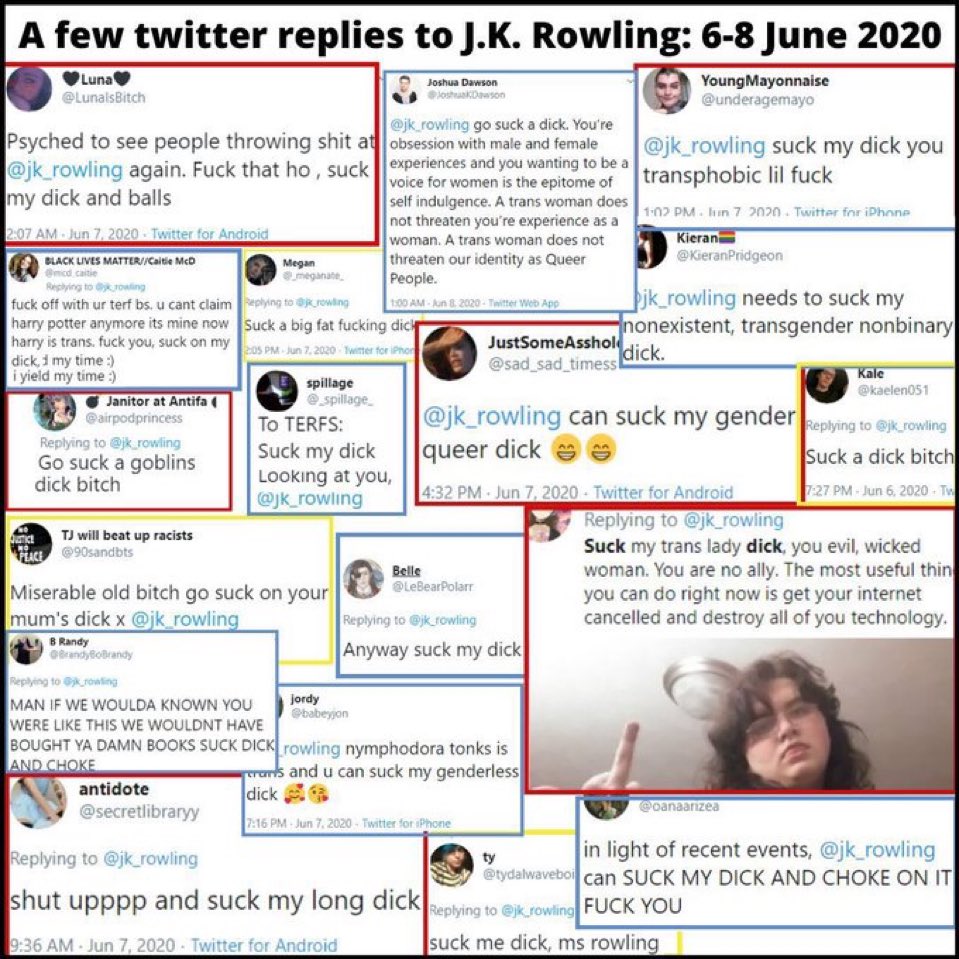 Hazel Appleyard (@hazelappleyard_) on Twitter photo JK Rowling is a hero. She never had to stand up for women. She never had to expose herself to any of this. But she did.
We love u <a href="/jk_rowling/">J.K. Rowling</a> JK Rowling is a hero. She never had to stand up for women. She never had to expose herself to any of this. But she did.
We love u <a href="/jk_rowling/">J.K. Rowling</a>