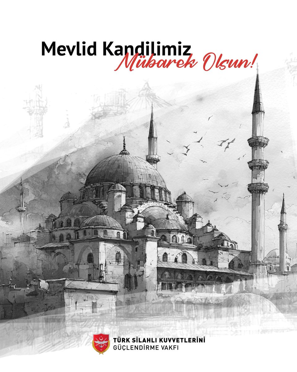 Mevlid Kandilimiz mübarek olsun!🇹🇷 

Mevlid Kandili’nin aziz milletimize ve tüm İslam âlemine birlik, barış ve huzur getirmesini temenni ediyor; tüm vatandaşlarımızın mübarek Mevlid Kandili’ni kutluyoruz. 

#TSKGV 
#MevlidKandili