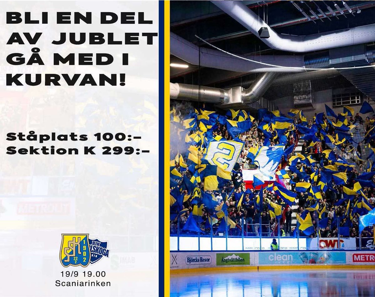 Var med från start, låt kurvan starta som den avslutade! 
Köp biljett nu: axs.com/se/events/9680…

#twittssk