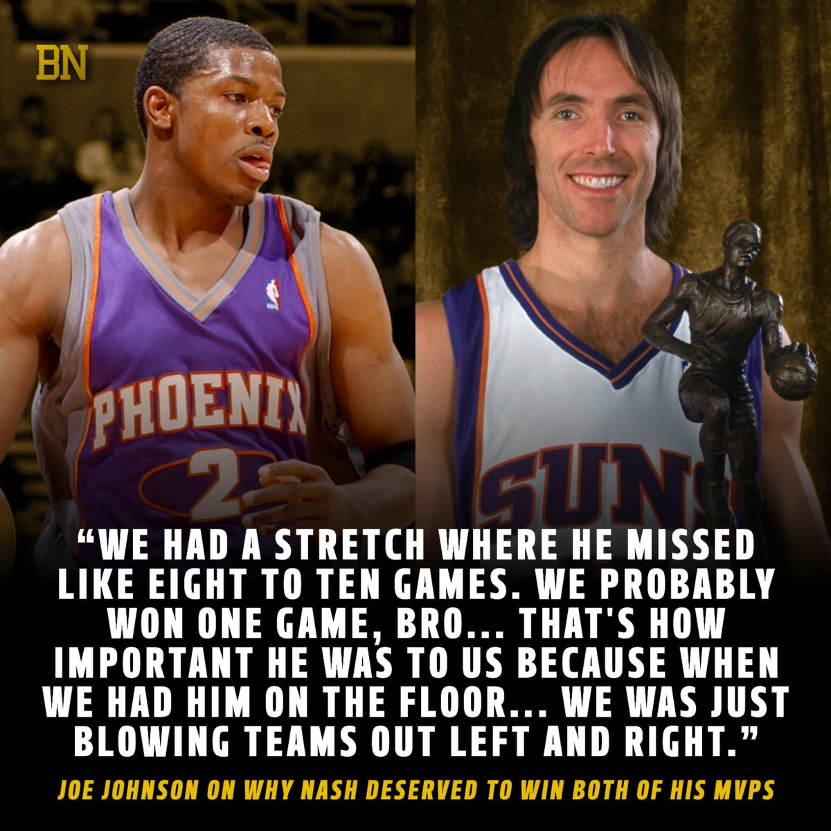 Joe Johnson explains why Steve Nash deserved to win his MVPs over Kobe and Shaq.

(via Run It Back TV)
