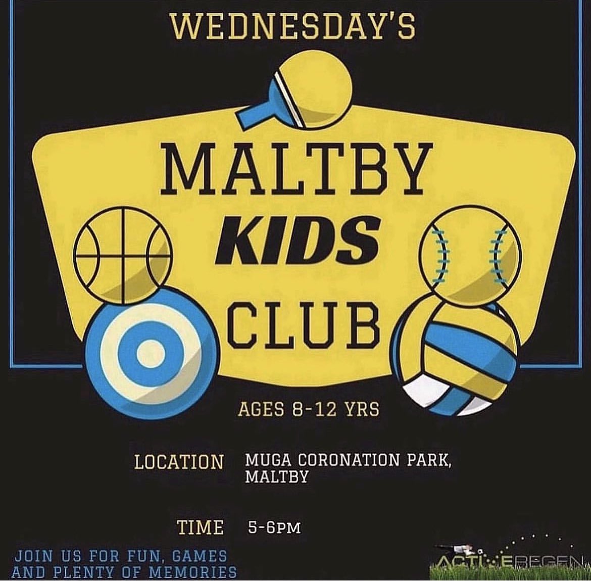 Active-regen (@active_regen) on Twitter photo TONIGHT: 🌟TOTALLY FREE YOUTH CLUB SESSIONS ON WEDNESDAYS🌟
📍 Muga Coronation Park, Maltby
📆 Wednesdays 
⏰ 5:00-6:00PM
🚸 8-12 Years 
Join us for fun, games and plenty of memories 💫
#activeregen #youthclub #maltby #rotherham #southyorkshire TONIGHT: 🌟TOTALLY FREE YOUTH CLUB SESSIONS ON WEDNESDAYS🌟
📍 Muga Coronation Park, Maltby
📆 Wednesdays 
⏰ 5:00-6:00PM
🚸 8-12 Years 
Join us for fun, games and plenty of memories 💫
#activeregen #youthclub #maltby #rotherham #southyorkshire