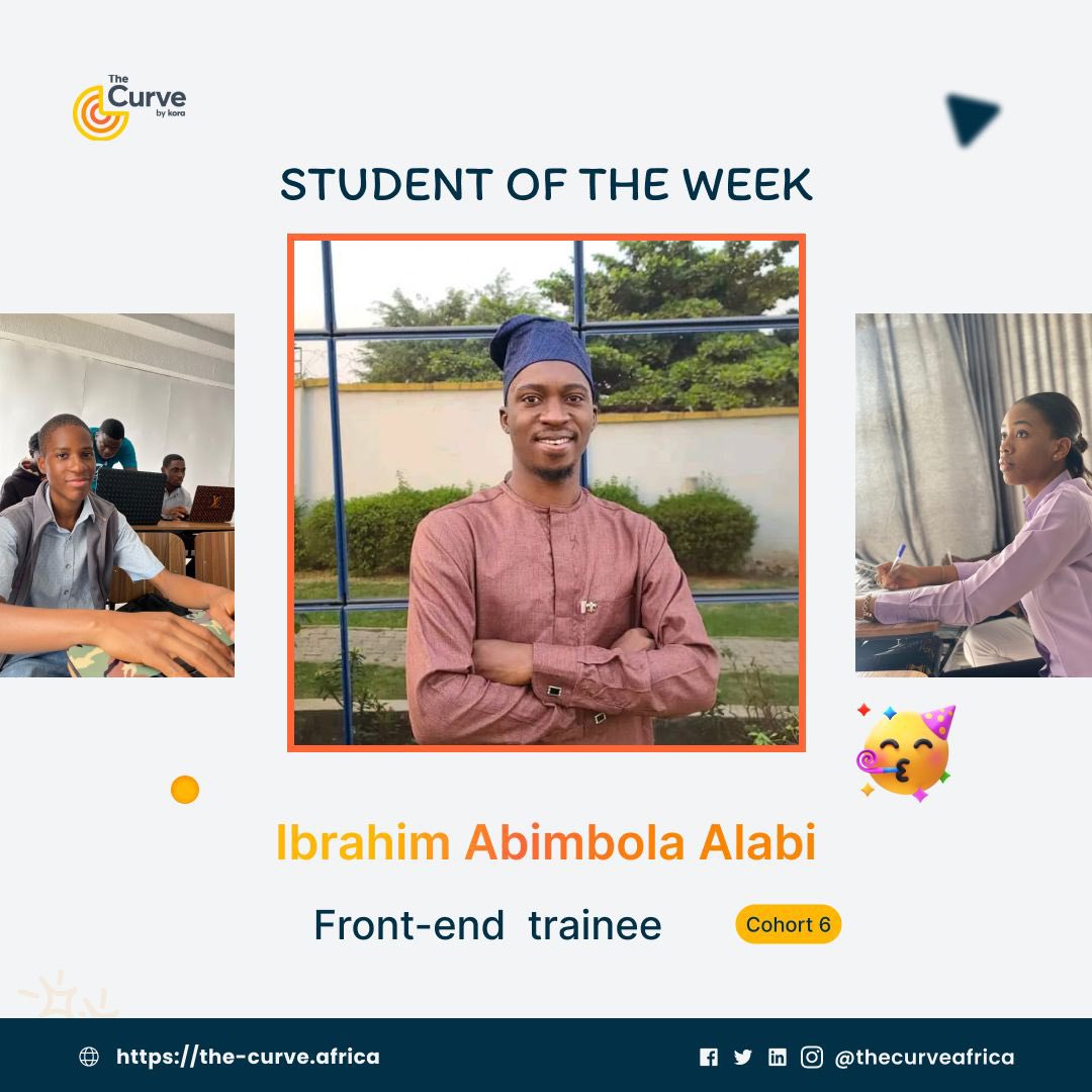 thecurveafrica's tweet photo. Hard work always speaks louder than words, and this week, one of our amazing students has shown just that. 

Congratulations, you’ve earned this spotlight! 

#studentoftheweek #hardworkpaysoff #studentachievement #techacademy #growthmindset #futureleaders #studentrecognition https://t.co/bkgPoiyuQS