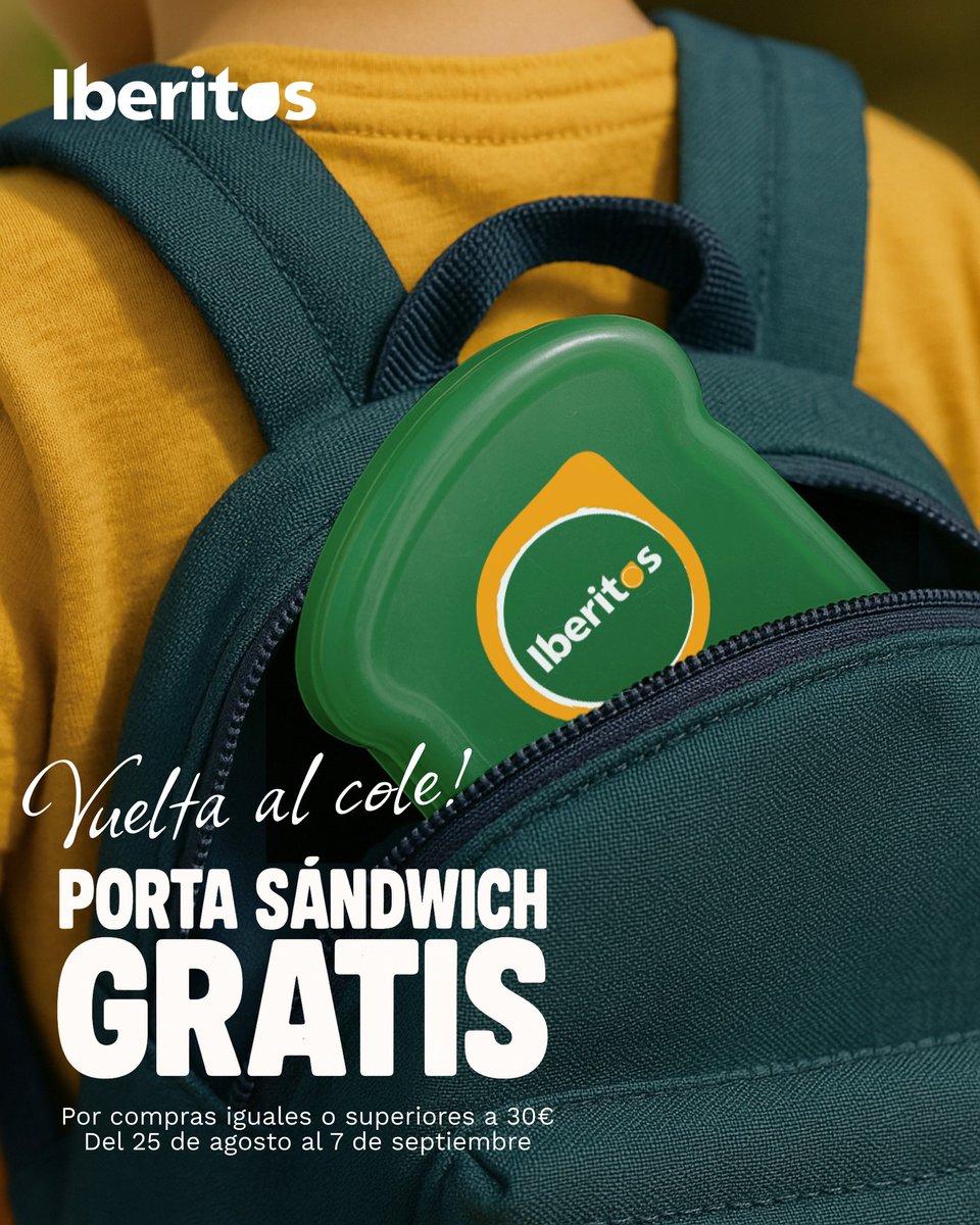 PROMO ESPECIAL IBERITOS 🎁 <a href="/Iberitos/">Iberitos || Patés y cremas untables</a>

Del 25 de agosto al 7 de septiembre, si tu compra en nuestra tienda online supera los 30€, ¡te llevas GRATIS este práctico porta sándwich!🥪✨

No te quedes sin el tuyo 👉 iberitos.com/tienda/

#iberitos #deportefemenino #MairenaVoleyClub