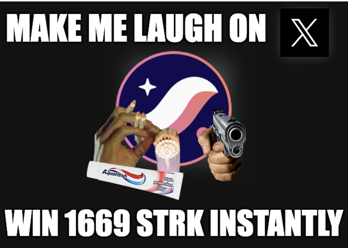 Starknet's tweet image. We’re launching Meme Competition Bounty: Make Starknet Go Viral

Create memes that hit. They just need to be about Starknet.

If your meme gets RT’d by the official @Starknet account ...you win 1669 STRK. Instantly. No questions. Social payments are done with @PulsarMoneyApp.

Be…