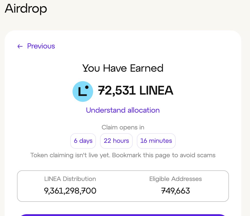 Linea Airdrop #LINEA
