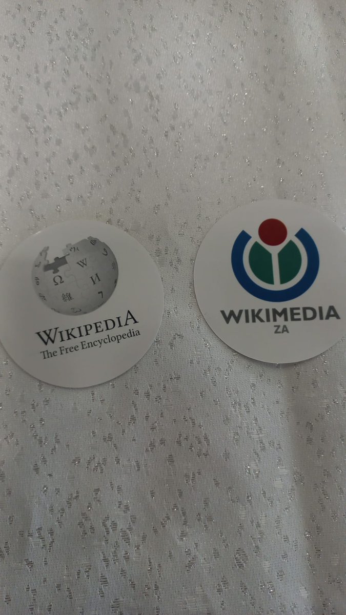 We’re at the Public Library Seminar! Pop by the Wikimedia ZA stand (no. 8) to grab some cool stickers for your laptop or phone.

#WikimediaZA