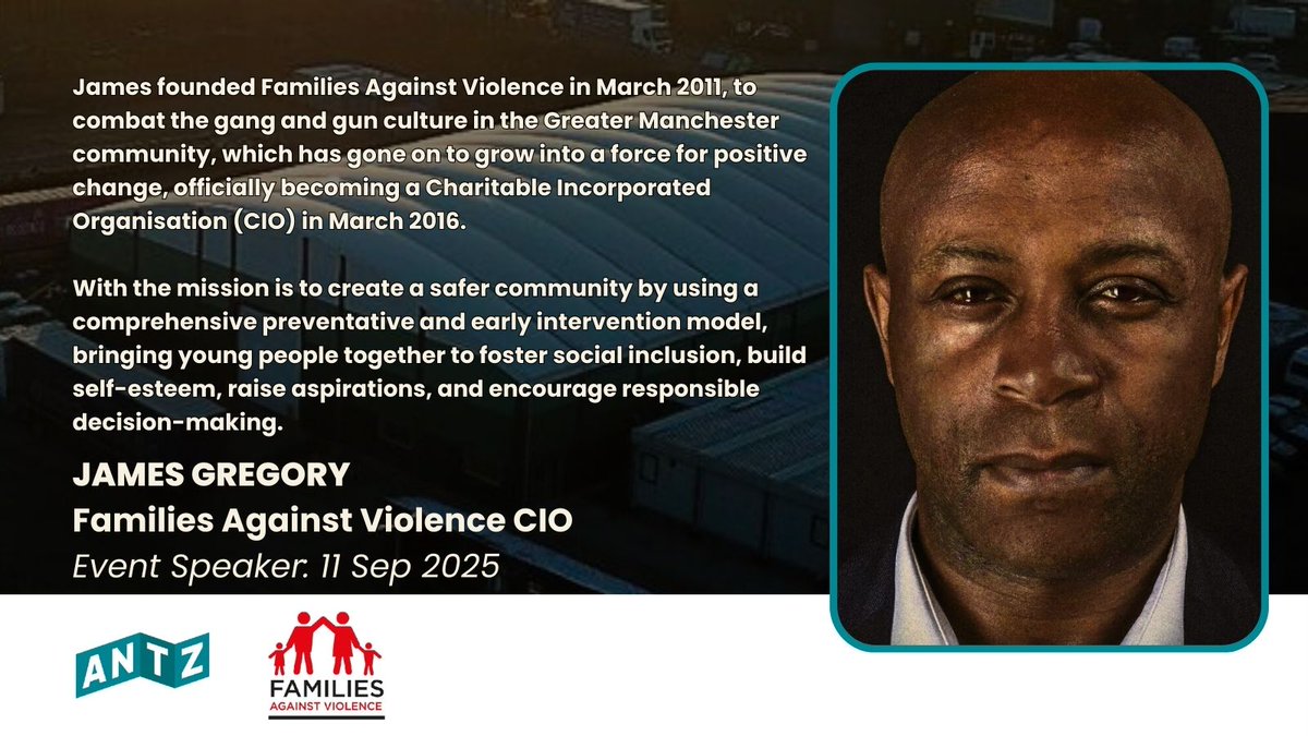 #ManchesterNetworkingEvent!

#BookNow at bit.ly/antz20250911 to #JoinTheConversation 11 Sep | <a href="/mantralearning/">Mantra Learning</a> (M24 1RU).

Hear how ANTZ network partner #FamiliesAgainstViolenceCIO does business differently to grow commercially &amp; deliver local #SocialImpact.

#SocialValue