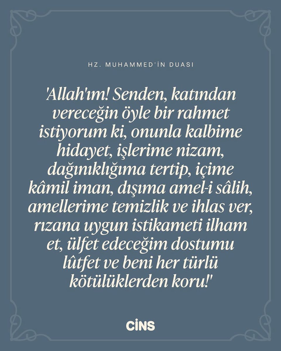 Rahmet peygamberi Hz. Muhammed’in (s.a.v) dilinden dökülen hikmetli dua ✨

Peygamberimiz Hz. Muhammed’in (s.a.v) dünyaya teşrifini hatırladığımız bu mübarek gecede dualarınız kabul, gönülleriniz huzurla dolsun sevgili Cins ailesi🌙