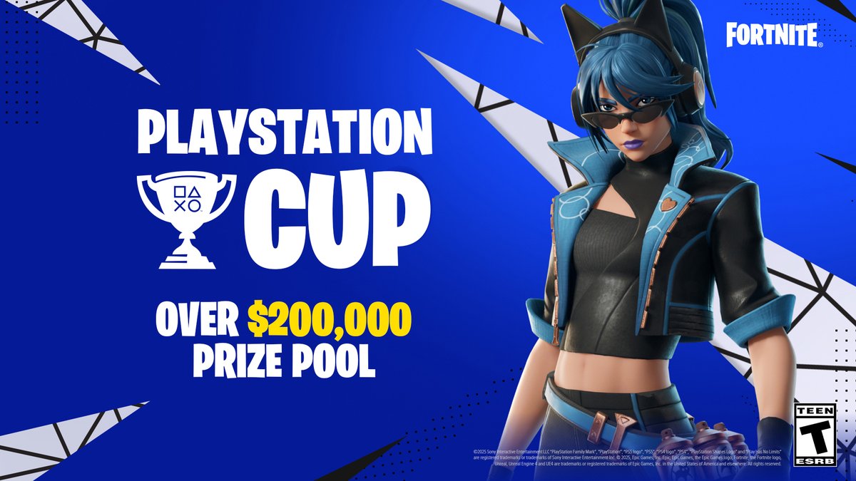 The Fortnite PlayStation Cup returns for September with a global prize pool of $200,000: play.st/41yOAca