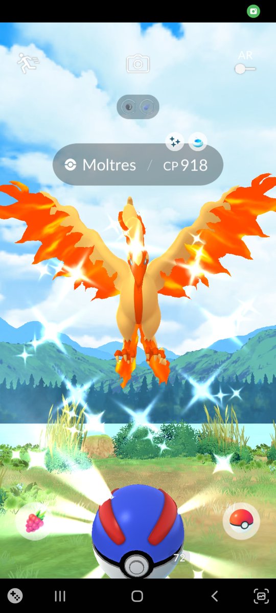Encountered a different kind of shiny bird during pidgey spotlight hour 😁✨️🧡💛

#PokemonGo #shinycheck #dailyincense #legendarypokemon