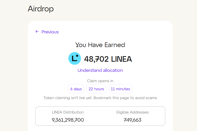 DigitalMoneyinn's tweet image. Check your @LineaBuild airdrop allocation

linea.build/hub/airdrop

$LINEA #Airdrop