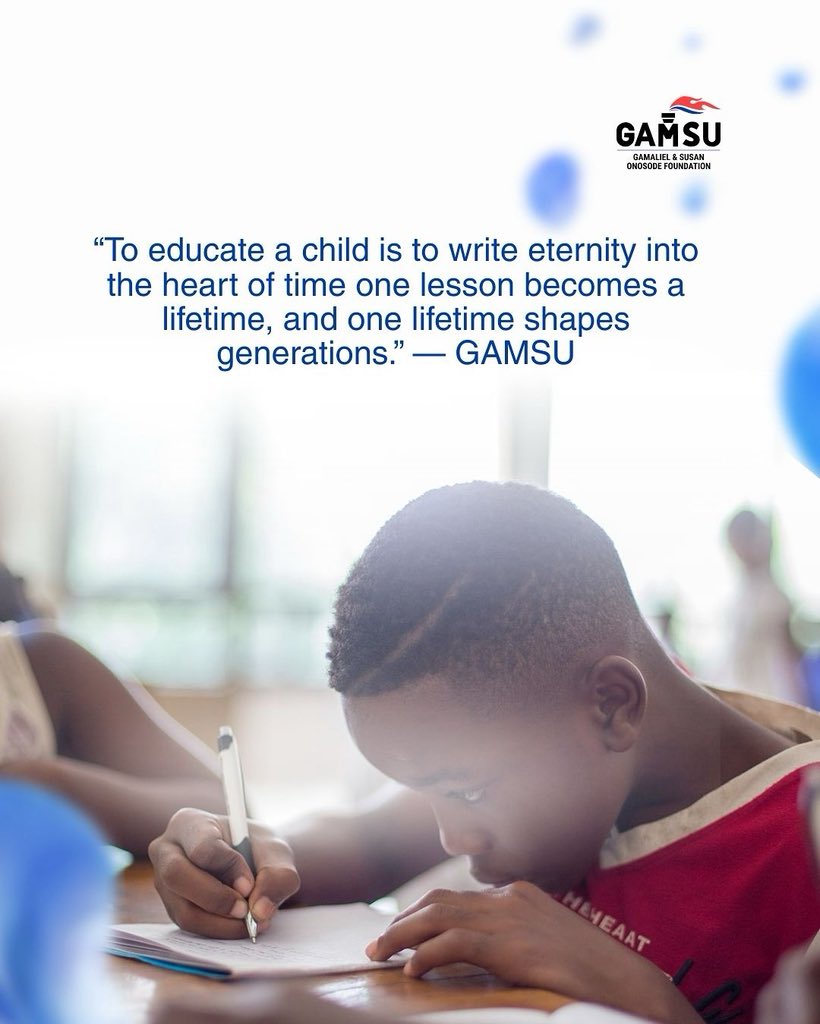 Every lesson sown in a child’s heart grows into a future filled with promise. At GAMSU, we nurture seeds of change through education. 

#GAMSU #EducationForAll #SeedsOfHope