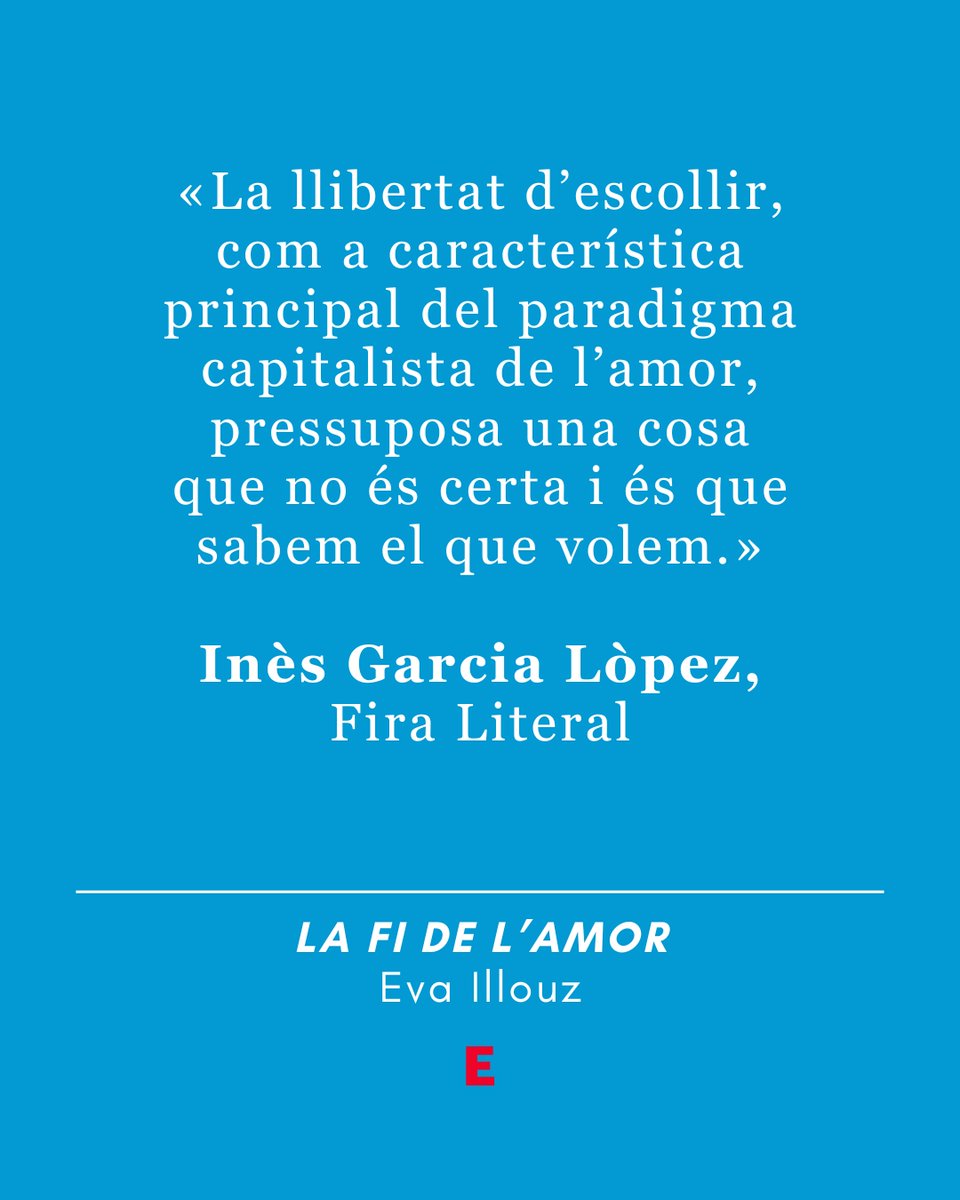 ❤️‍🩹 La perspectiva: com pensadora marxista i crítica amb la invasió de l’esfera privada per part del capitalisme, Illouz s’interroga sobre els motius darrere el creixement de l’individualisme i com aquest context social i cultural ens porta al trencament dels vincles que creem.