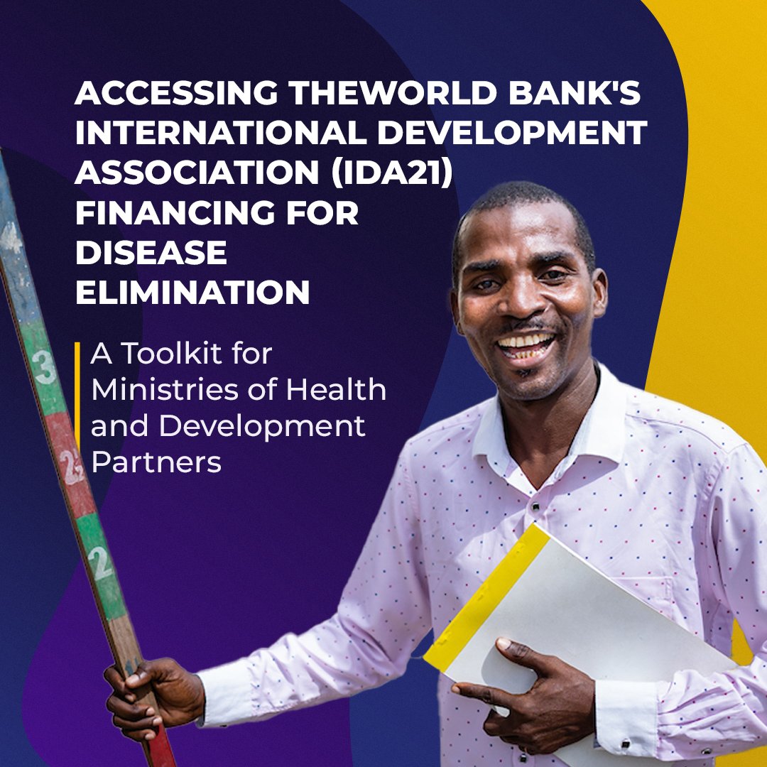 The time to act is now.

IDA21 funds are available, but only until June 2028.

Use our toolkit to include #NTDs in national proposals &amp; secure funding.
📘 bit.ly/461x0z0

#NTDs #BeatNTDs #IDA21 #UniteActEliminate