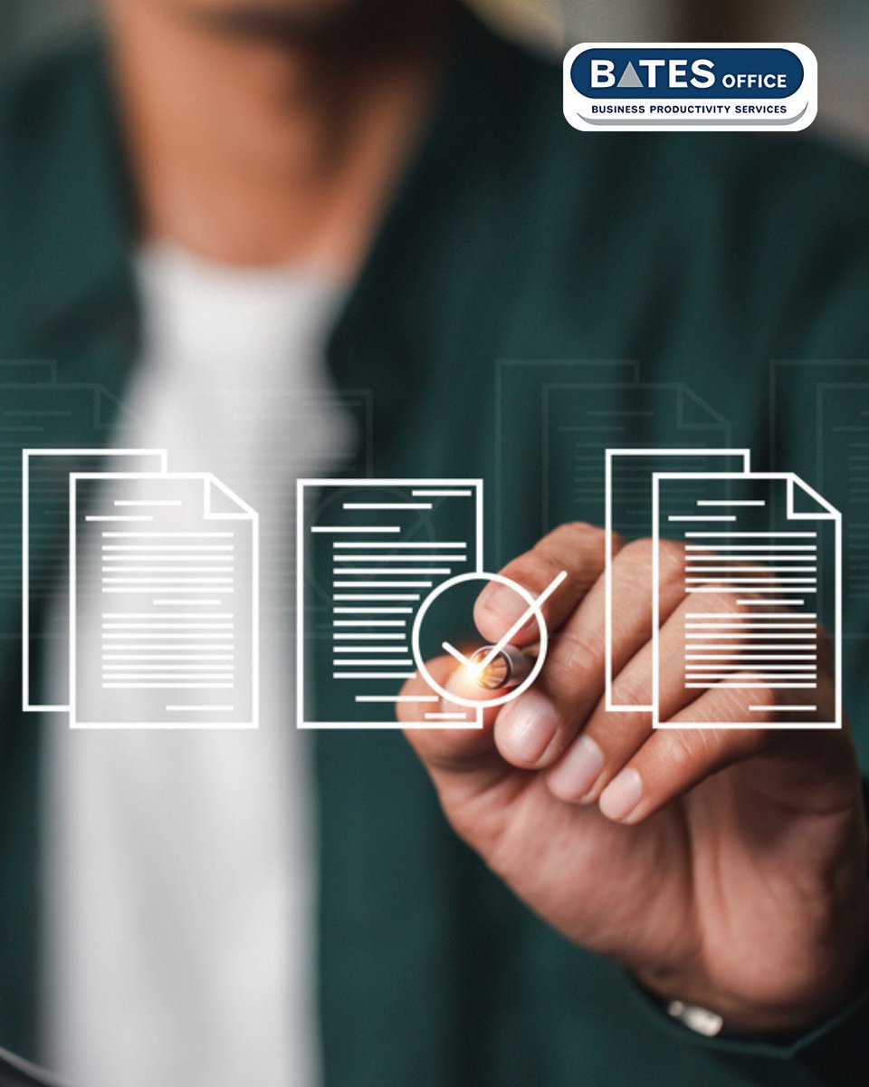 bates_office's tweet image. Declutter your desk, and your data 📂

We help businesses streamline their records with secure document management solutions.

Out with the paper piles, in with productivity.

#SmartStorage #DocumentManagement #PaperlessProductivity